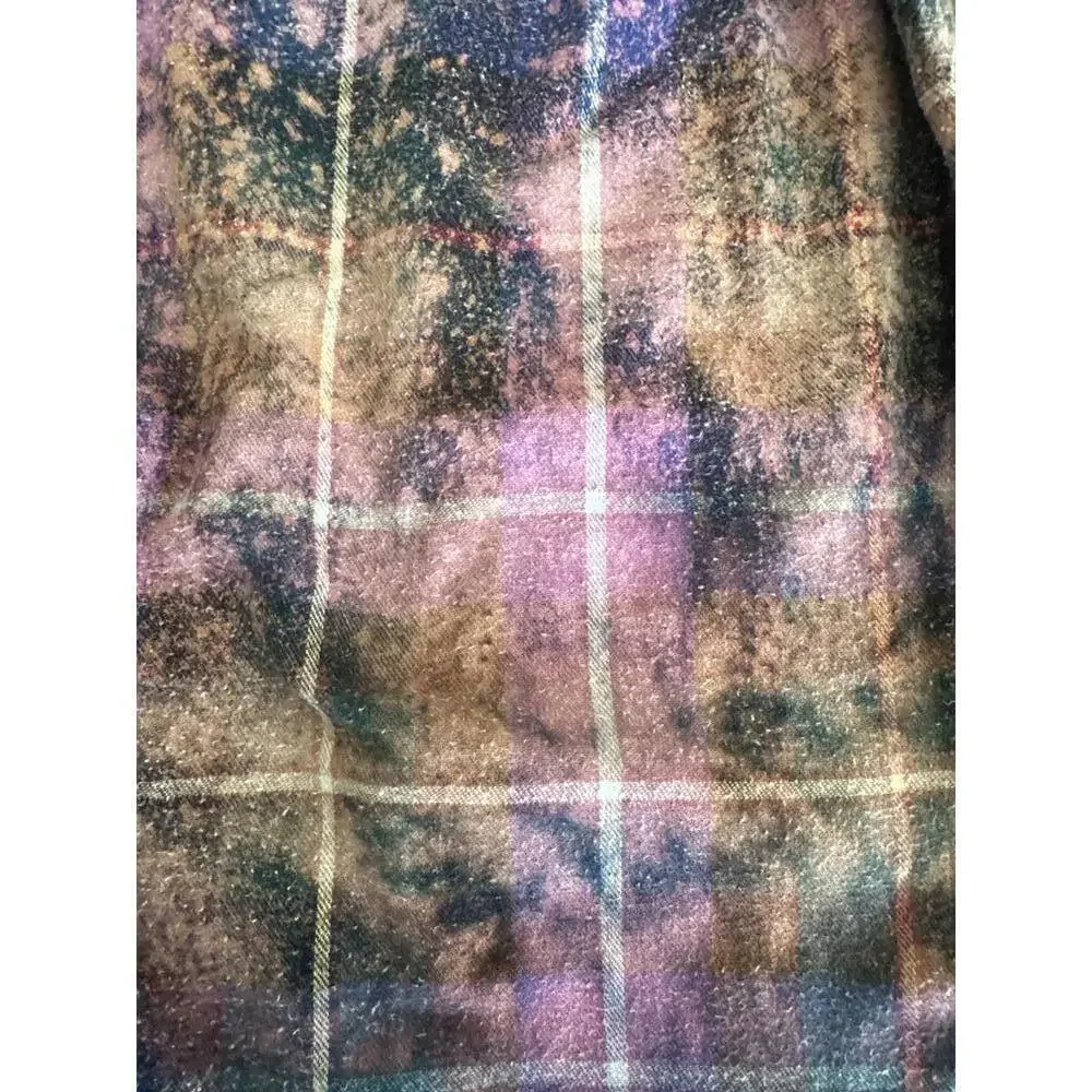 Upcylced Distressed Vintage Flannel Plaid Pants | Size XS | #OOAK - Picture 3 of 6